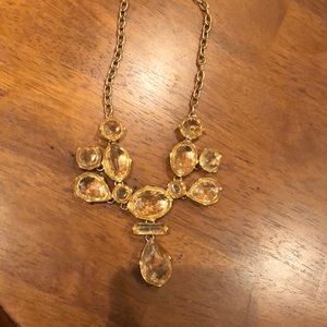 Yellow costume necklace